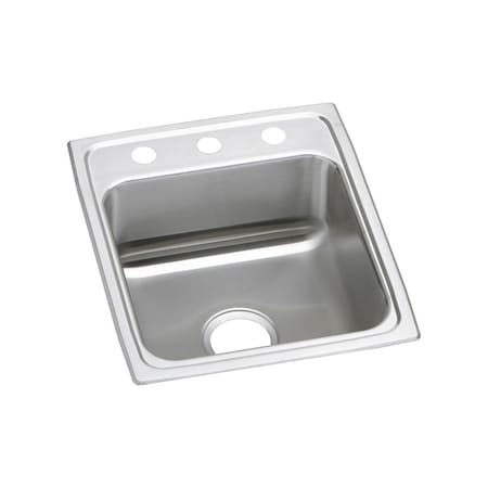 Elkay Lustertone Stainless Steel 15 X 22 X 7-5/8 Single Bowl Top Mount Sink LR15223